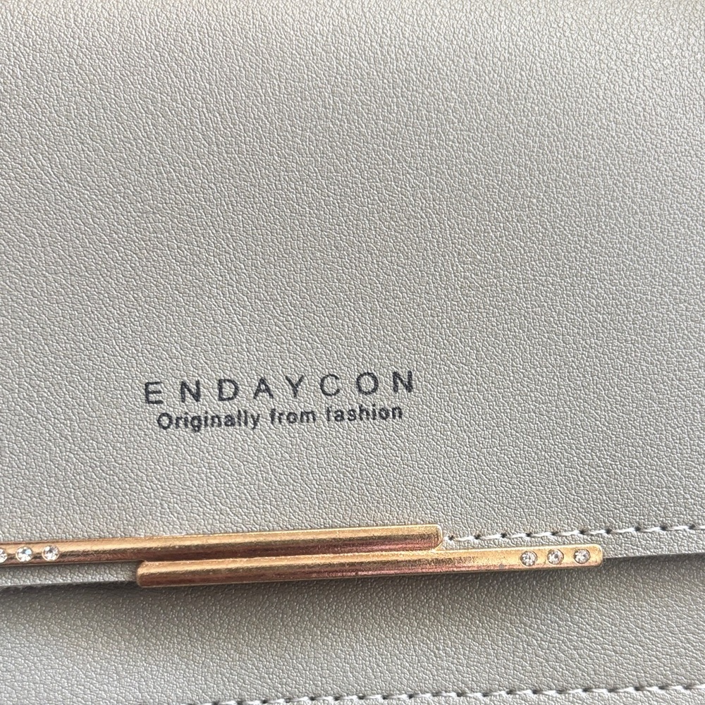 Endaycon faux leather Gray Crossbody Bag - Picture 2 of 7